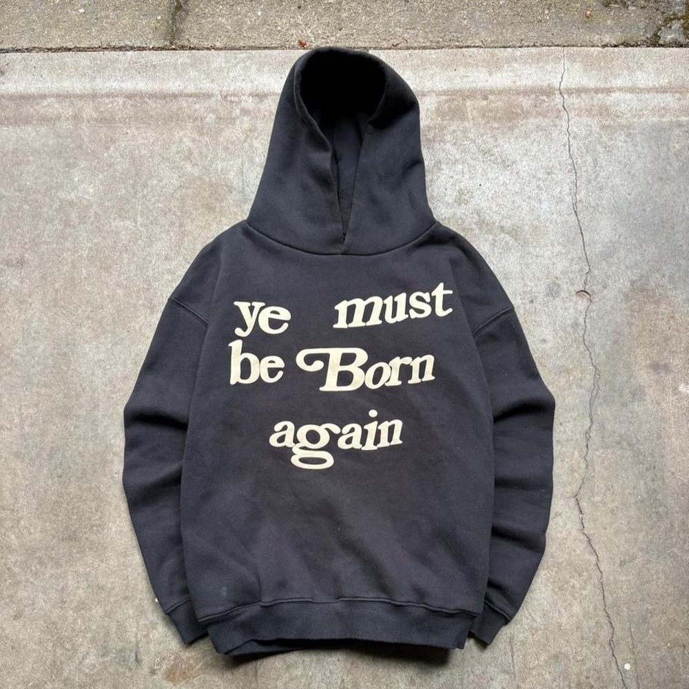 Cactus plant flea market Ye Must Be Born Again black hoodie Mens Size Medium